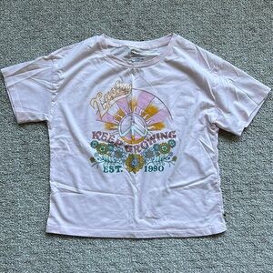 Lucky brand crop top tee